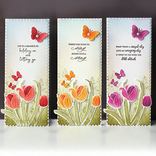 Penny Black - Stencils - 3D Tulip Trio Penny Black - Stencils - 3D Tulip Trio