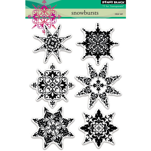 Penny Black - Christmas - Clear Photopolymer Stamps - Snowbursts