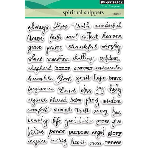 Penny Black - Clear Photopolymer Stamps - Spiritual Snippets