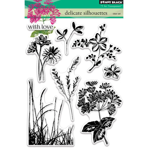 Penny Black - Clear Photopolymer Stamps - Delicate Silhouettes