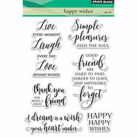 Penny Black - Clear Photopolymer Stamps - Happy Wishes