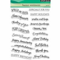 Penny Black - Clear Photopolymer Stamps - Banner Sentiments