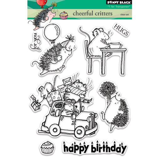 Penny Black - Clear Photopolymer Stamps - Cheerful Critters