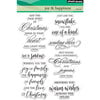 Penny Black - Christmas - Clear Photopolymer Stamps - Joy and Happiness