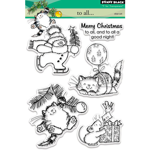 Penny Black - Christmas - Clear Photopolymer Stamps - To All