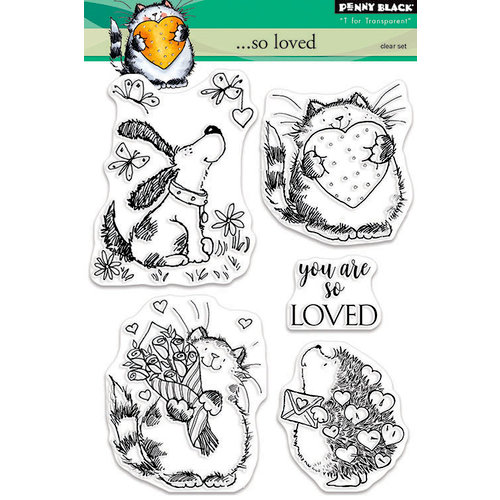 Penny Black - Clear Photopolymer Stamps - So Loved