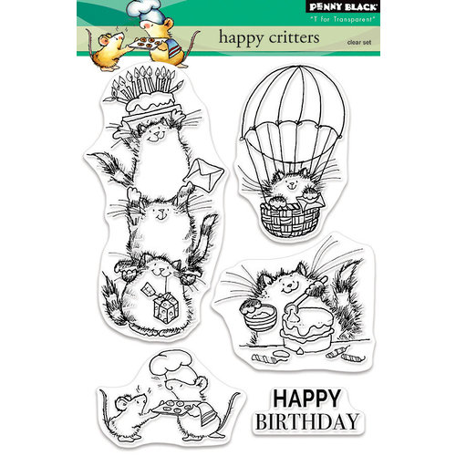 Penny Black - Clear Photopolymer Stamps - Happy Critters