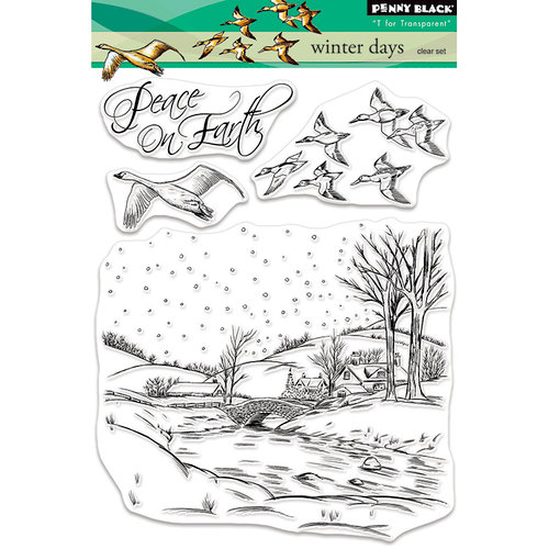 Penny Black - Christmas - Clear Photopolymer Stamps - Winter Days