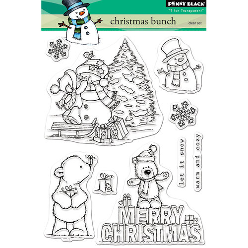 Penny Black - Christmas - Clear Photopolymer Stamps - Christmas Bunch