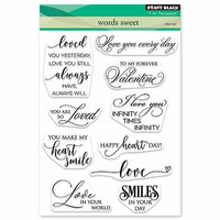 Penny Black - Happy Heart Day - Clear Photopolymer Stamps - Words Sweet