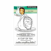 Penny Black - Timeless Collection - Mini Clear Photopolymer Stamps - Tea Time