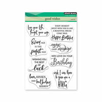 Penny Black - Timeless Collection - Clear Photopolymer Stamps - Good Wishes