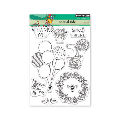 Penny Black - Full Bloom - Clear Photopolymer Stamps - Special Ride