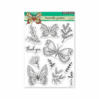 Penny Black - Timeless Collection - Clear Photopolymer Stamps - Butterfly Garden