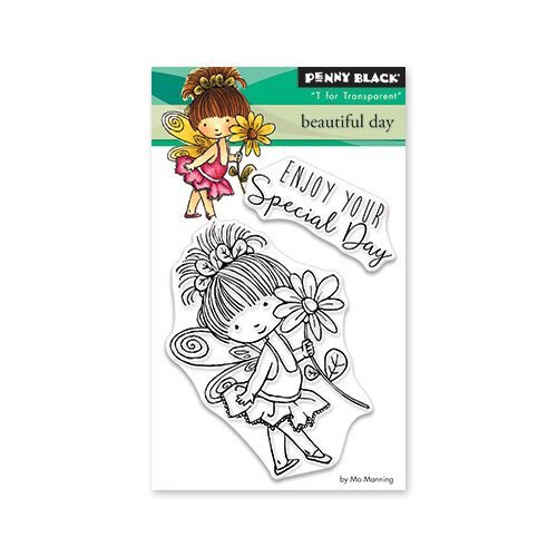 Penny Black - Full Bloom - Clear Photopolymer Stamps - Beautiful Day