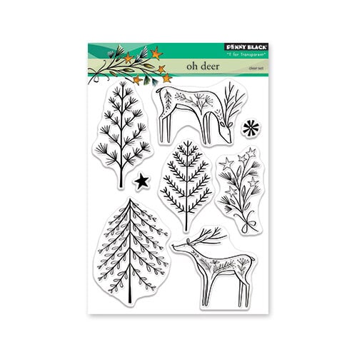 Penny Black - Christmas - Clear Photopolymer Stamps - Oh Deer