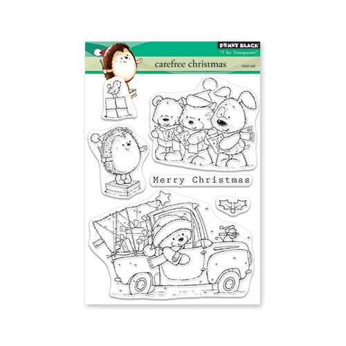 Penny Black - Clear Photopolymer Stamps - Carefree Christmas