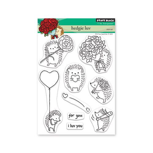 Penny Black - Share The Love Collection - Clear Photopolymer Stamps - Hedgie Luv