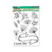 Penny Black - Share The Love Collection - Clear Photopolymer Stamps - Banner Blooms