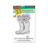 Penny Black - Secret Garden Collection - Clear Photopolymer Stamps - Blossoming Boots