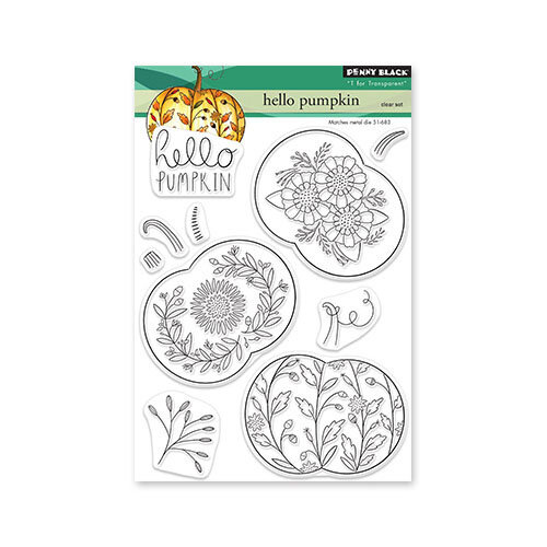 Penny Black - Clear Photopolymer Stamps - Hello Pumpkin