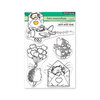 Penny Black - Bunches of Love Collection - Clear Photopolymer Stamps - Love Everywhere