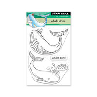 Penny Black - Dream and Discover Collection - Clear Photopolymer Stamps - Whale Done