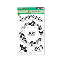 Penny Black - Christmas - Making Spirits Bright Collection - Clear Photopolymer Stamps - Holly-Days