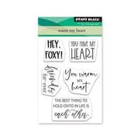 Penny Black - Bunches of Love Collection - Clear Photopolymer Stamps - Warm My Heart