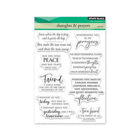 Penny Black - Blooming Collection - Clear Photopolymer Stamps - Thoughts And Prayers