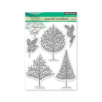 Penny Black - Christmastime Collection - Clear Photopolymer Stamps - Peaceful Woodland
