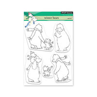 Penny Black - Winter Dream Collection - Clear Photopolymer Stamps - Winter Bears