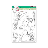 Penny Black - Winter Dream Collection - Clear Photopolymer Stamps - Snowman Hugs