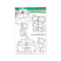 Penny Black - Showered In Love Collection - Clear Photopolymer Stamps - Together Forever