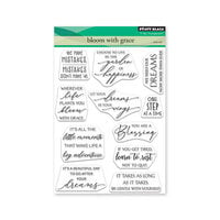 Penny Black - Clear Photopolymer Stamps - Bloom With Grace