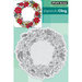 Penny Black - Christmas - Cling Mounted Rubber Stamps - Poinsettia Wreath