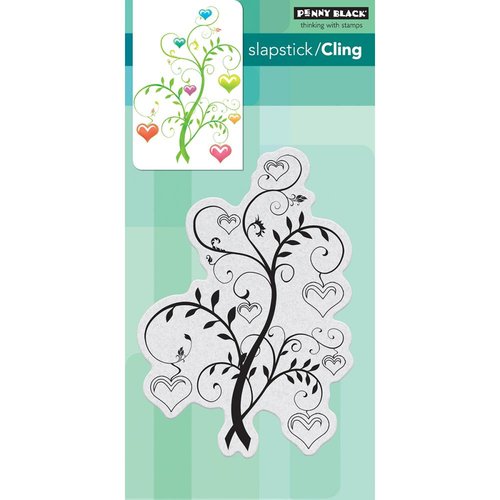 Penny Black - Cling Mounted Rubber Stamps - Blooming Hearts