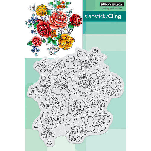 Penny Black - Cling Mounted Rubber Stamps - Floral Medley