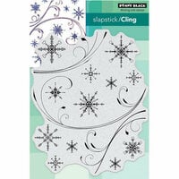 Penny Black - Christmas - Cling Mounted Rubber Stamps - Snowflake Medley