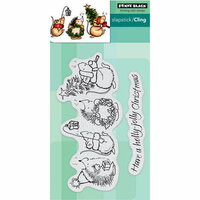Penny Black - Christmas - Cling Mounted Rubber Stamps - Holly Jolly Critters