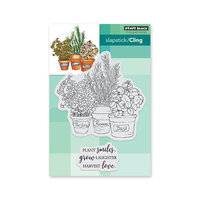 Penny Black - Secret Garden Collection - Cling Mounted Rubber Stamps - Herb Garden