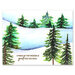 Penny Black - Winter Wishes Collection - Cling Mounted Rubber Stamps - All Things Evergreen