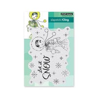 Penny Black - Making Spirits Bright Collection - Christmas - Cling Mounted Rubber Stamps - Sweet Snow