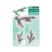 Penny Black - Hello Winter Collection - Cling Mounted Rubber Stamps - Delicate Pines