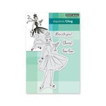 Penny Black - Blooming Collection - Cling Mounted Rubber Stamps - Here's To You