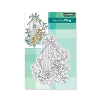 Penny Black - Cling Mounted Rubber Stamps - Birdhouse Beauty