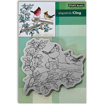 Penny Black 2521K Snowy Wood Mounted Rubber Stamp
