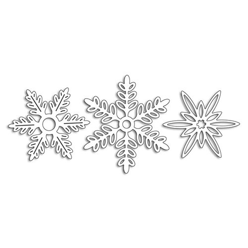 Penny Black - Peaceful Winter Collection - Christmas - Creative Dies - Snowflakes