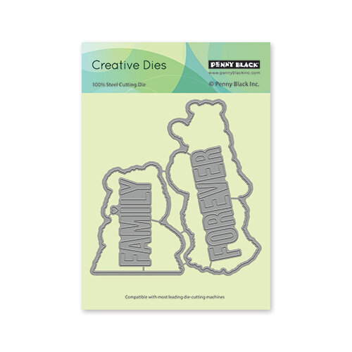 Penny Black - Delight Collection - Creative Dies - Family Ties Cut-Out