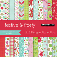 Penny Black - Christmas - 6 x 6 Paper Pad - Festive and Frosty